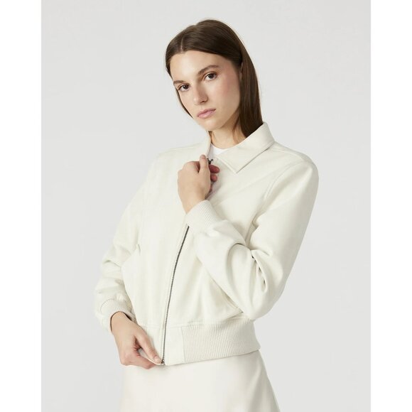 Steve Madden Anouk Jacket in Silver Birch Medium New Womens Faux Suede Coat - Picture 12 of 16